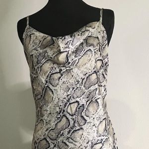 DATE NIGHT….Pieces presents this beautiful satin snake skin print long dress.